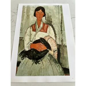 Modigliani, Gypsy Woman with Baby, The Zouave, Painting, Print, ~ 250626-WH 365